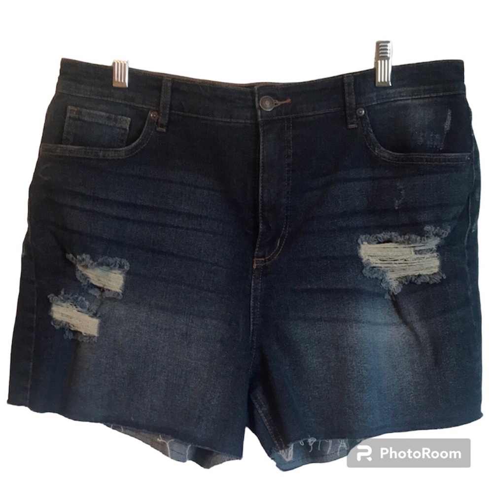 Sofia Jeans Bianca Curvy Denim High Waisted Shorts 16